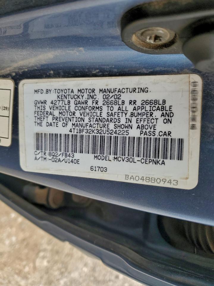 2002 TOYOTA CAMRY