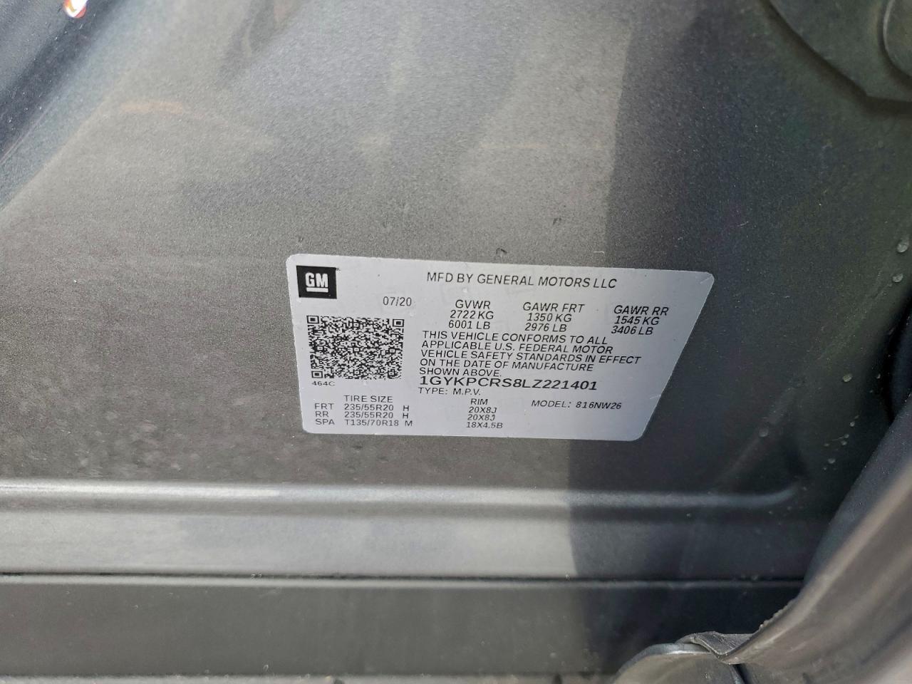 2020 CADILLAC XT6
