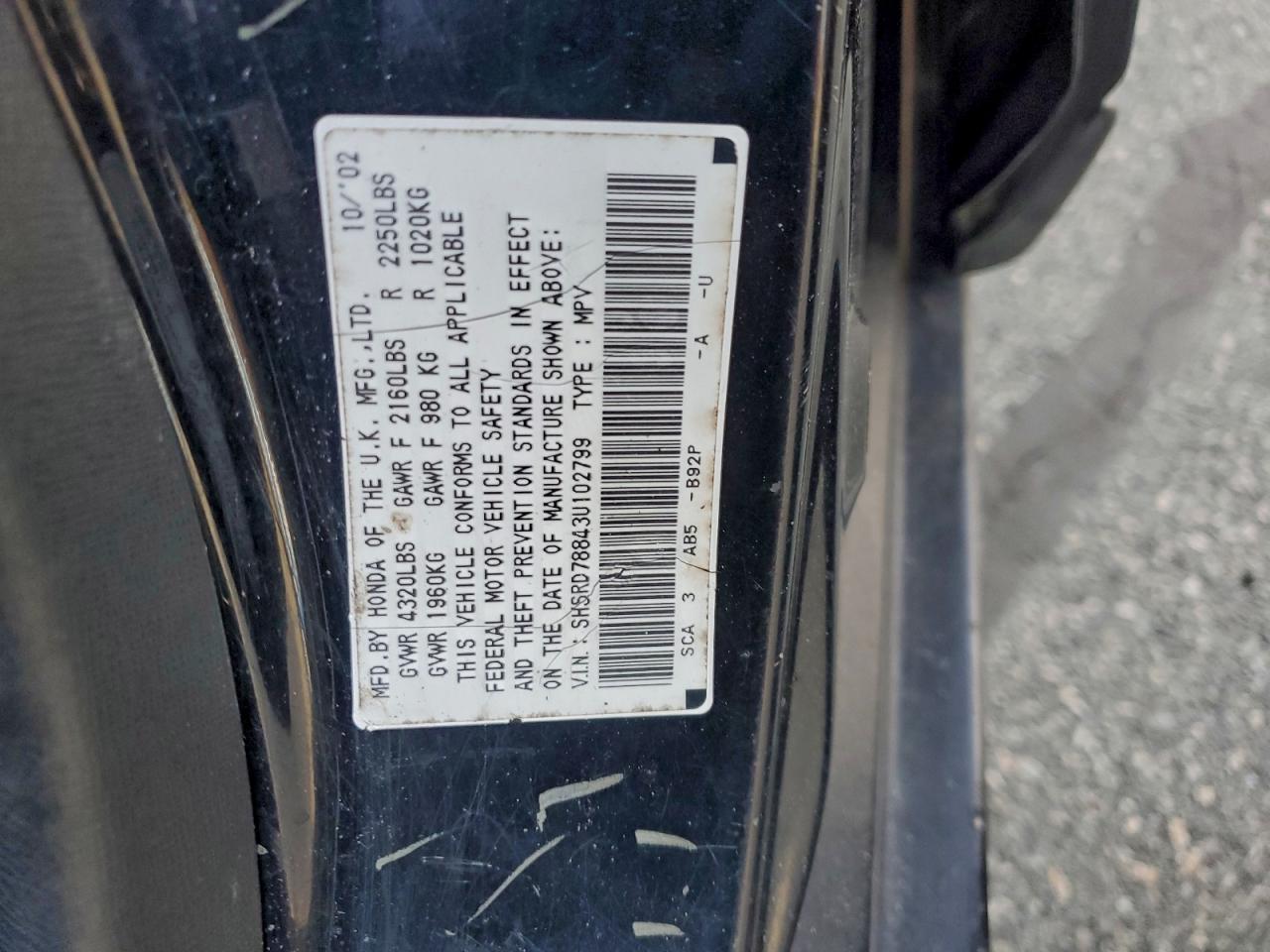 2003 HONDA CR-V