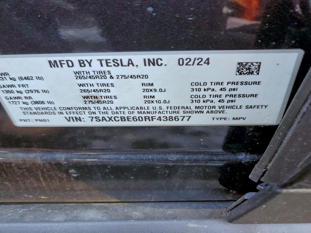 2024 TESLA MODEL X
