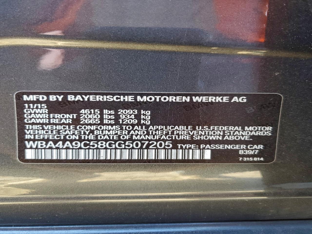 2016 BMW 4 Series