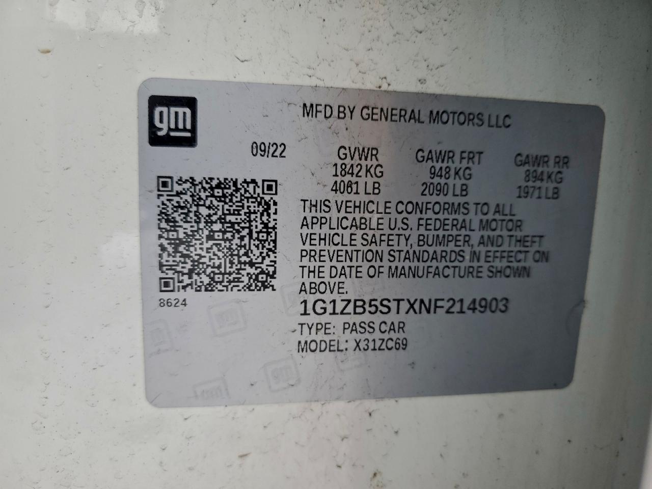 2022 CHEVROLET MALIBU