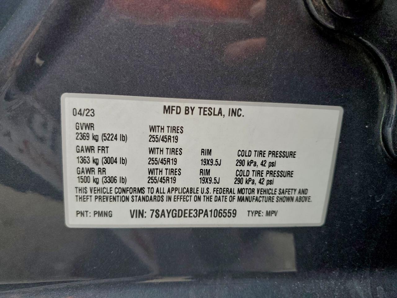 2023 TESLA MODEL Y