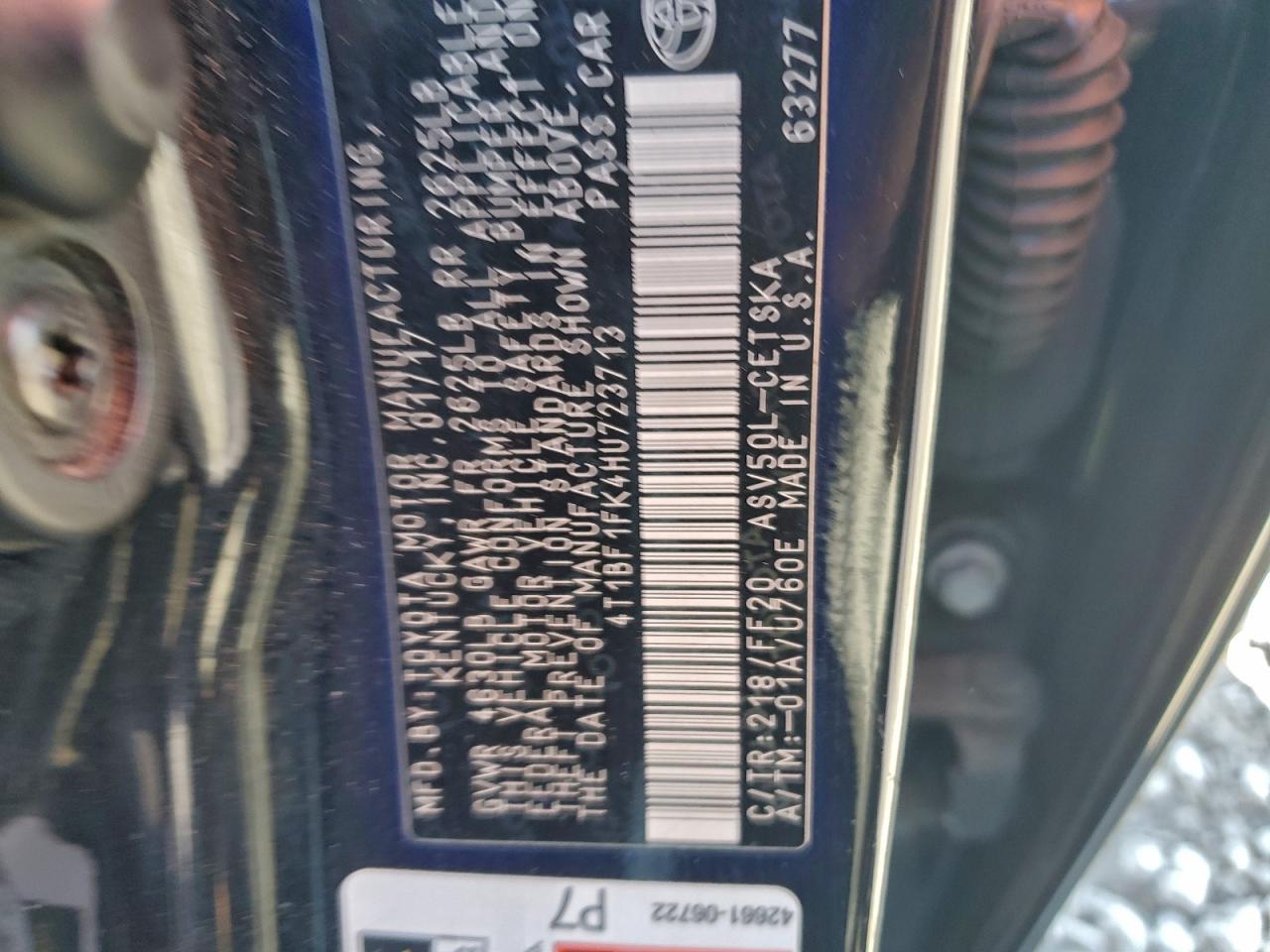 2017 TOYOTA CAMRY