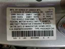 2012 HONDA CIVIC