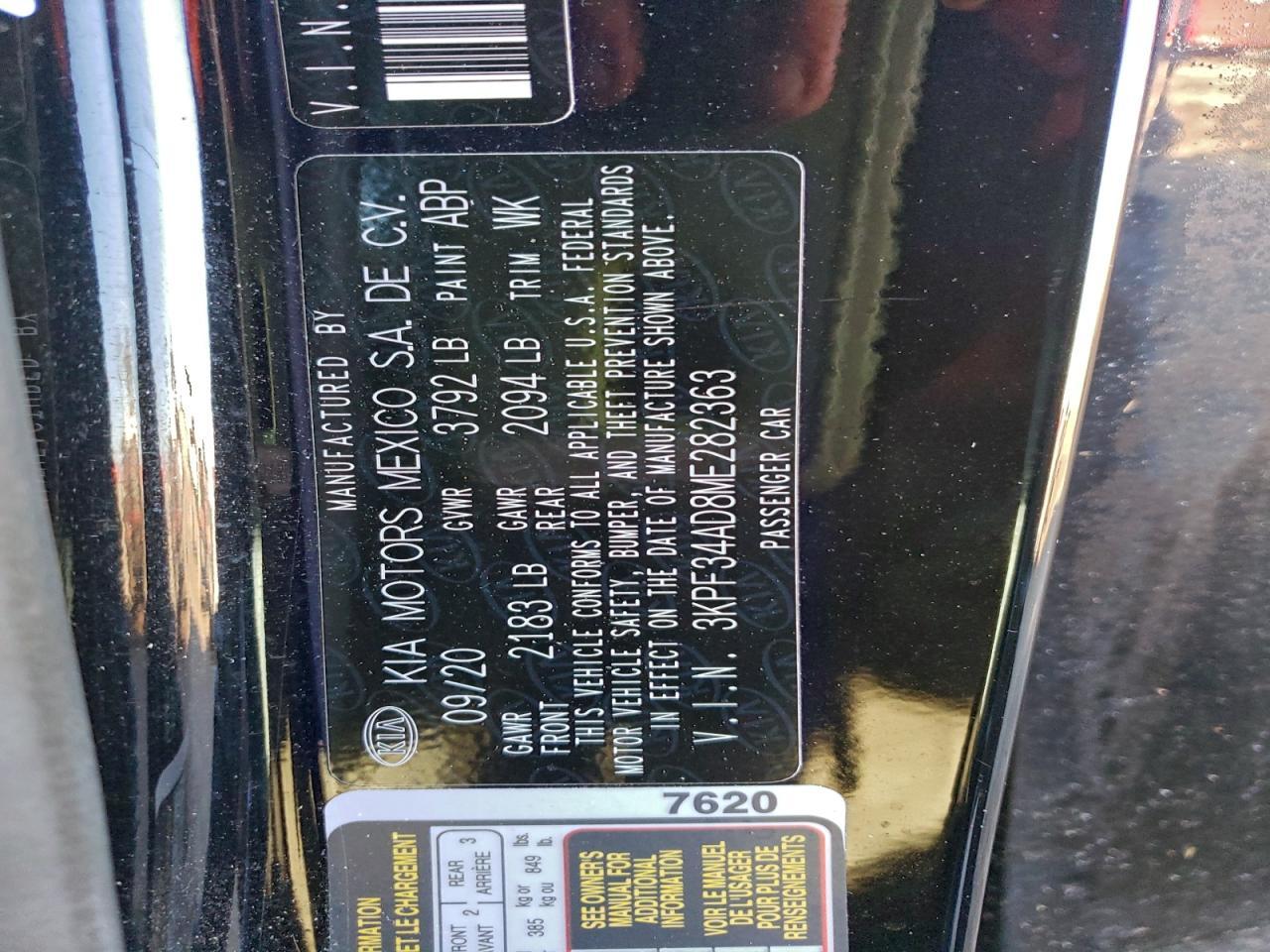 2021 KIA FORTE