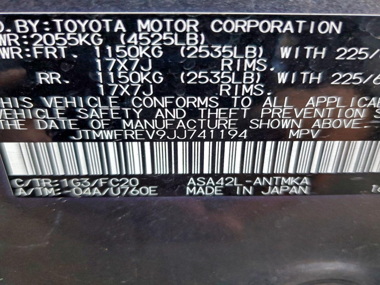 2018 TOYOTA RAV4
