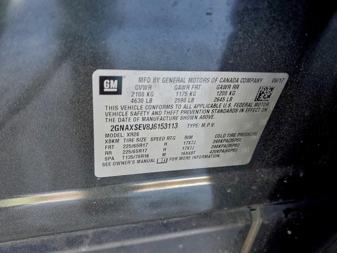 2018 CHEVROLET EQUINOX