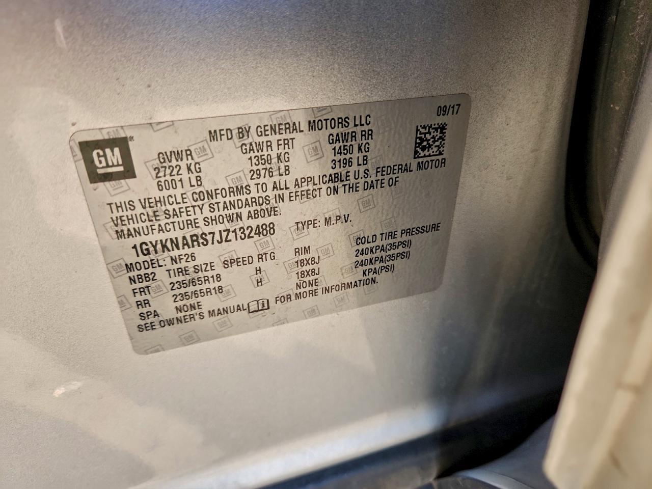 2018 CADILLAC XT5