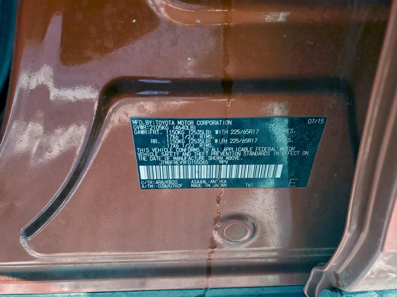 2015 TOYOTA RAV4