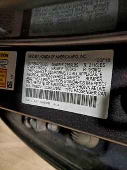2018 HONDA ACCORD