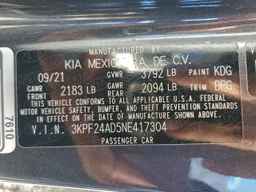 2022 KIA FORTE