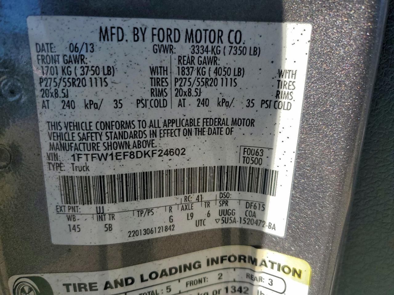 2013 FORD F-150