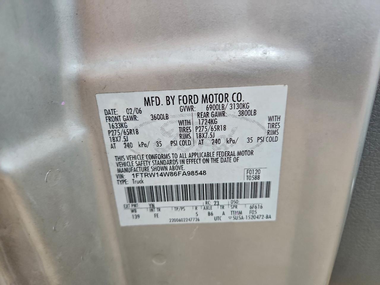 2006 FORD F-150