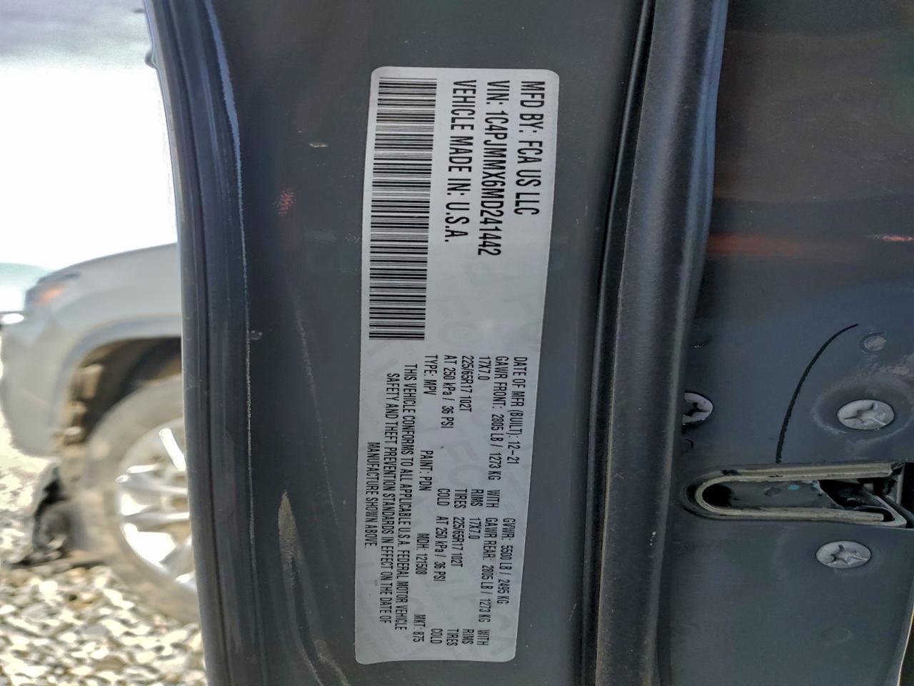 2021 JEEP CHEROKEE