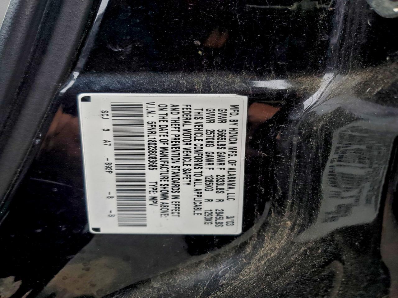 2003 HONDA ODYSSEY