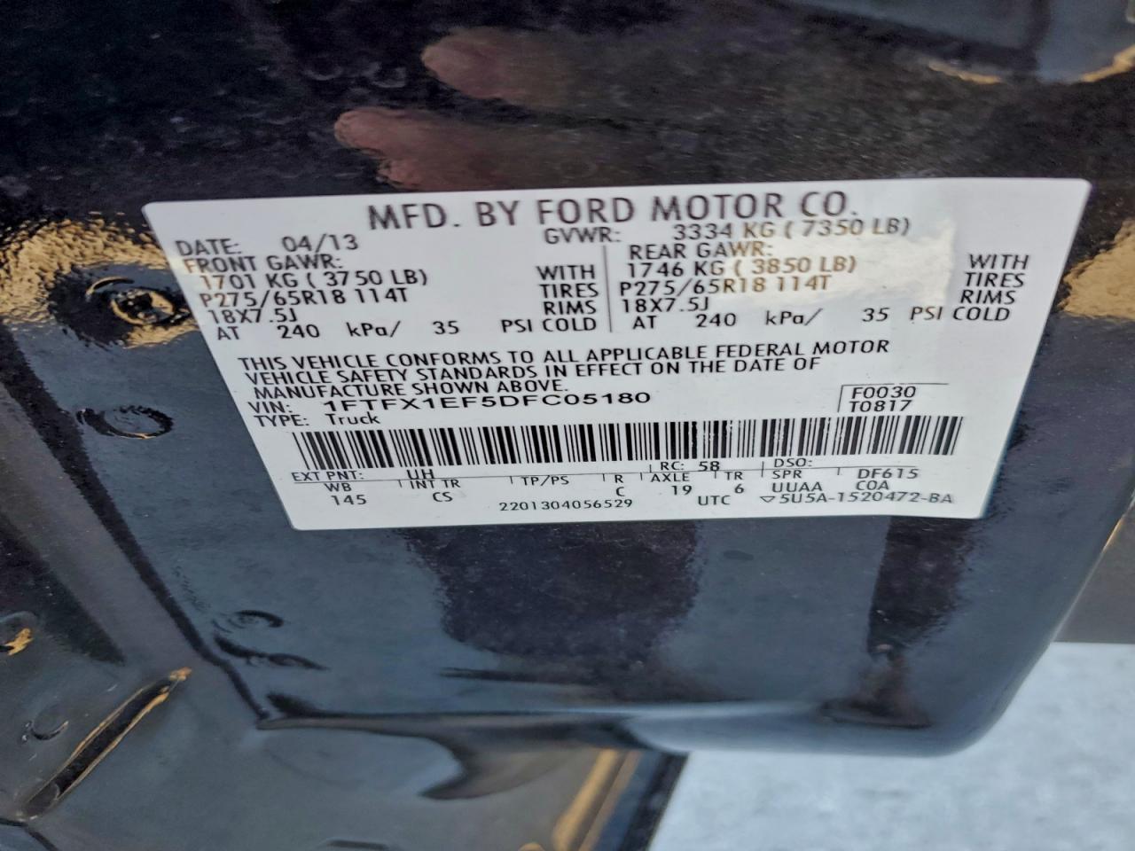 2013 FORD F-150