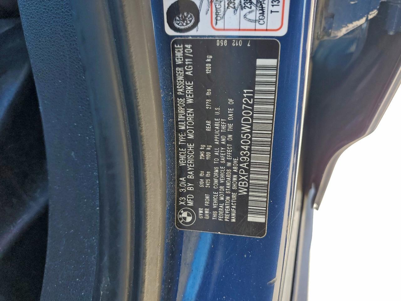 2005 BMW X3