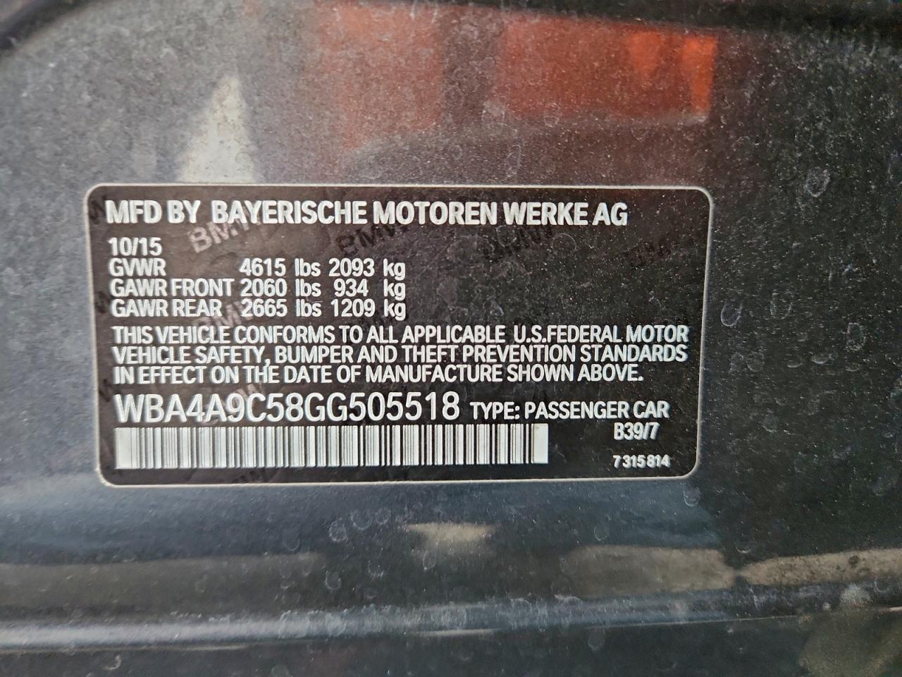 2016 BMW 4 Series