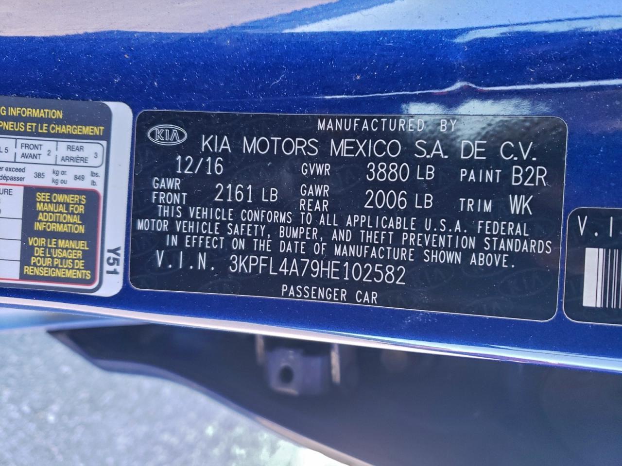 2017 KIA FORTE
