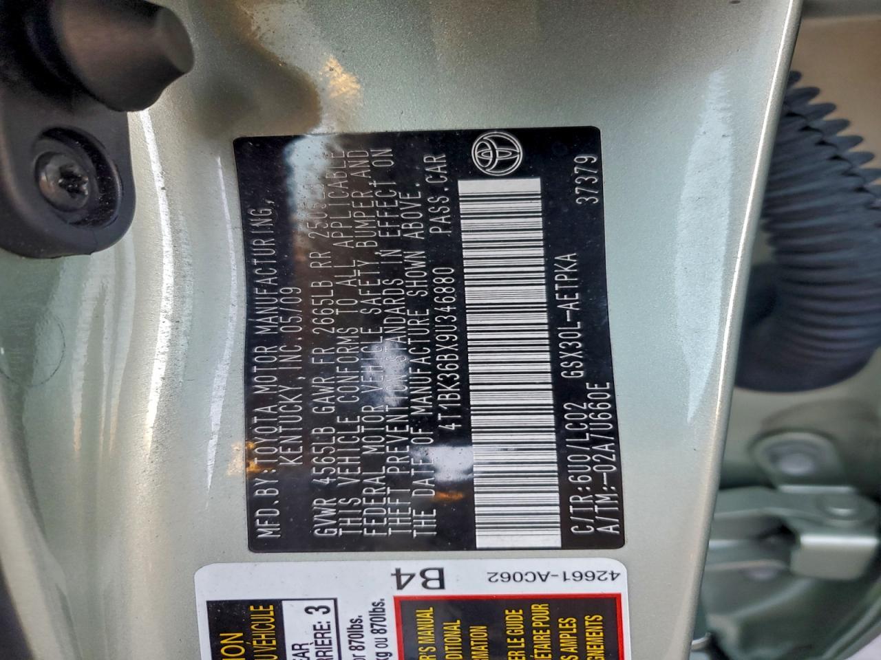 2009 TOYOTA Avalon