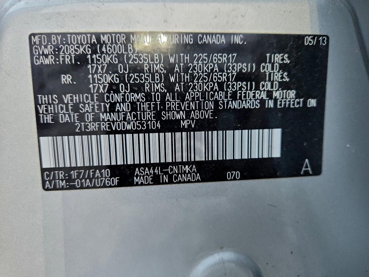 2013 TOYOTA RAV4