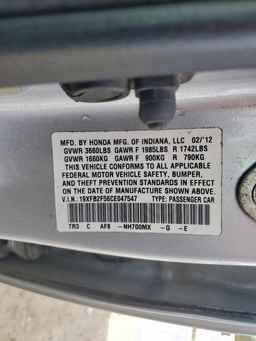 2012 HONDA CIVIC