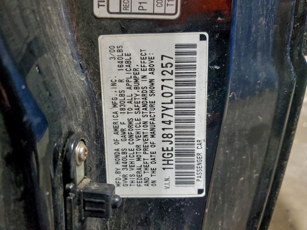 2000 HONDA CIVIC