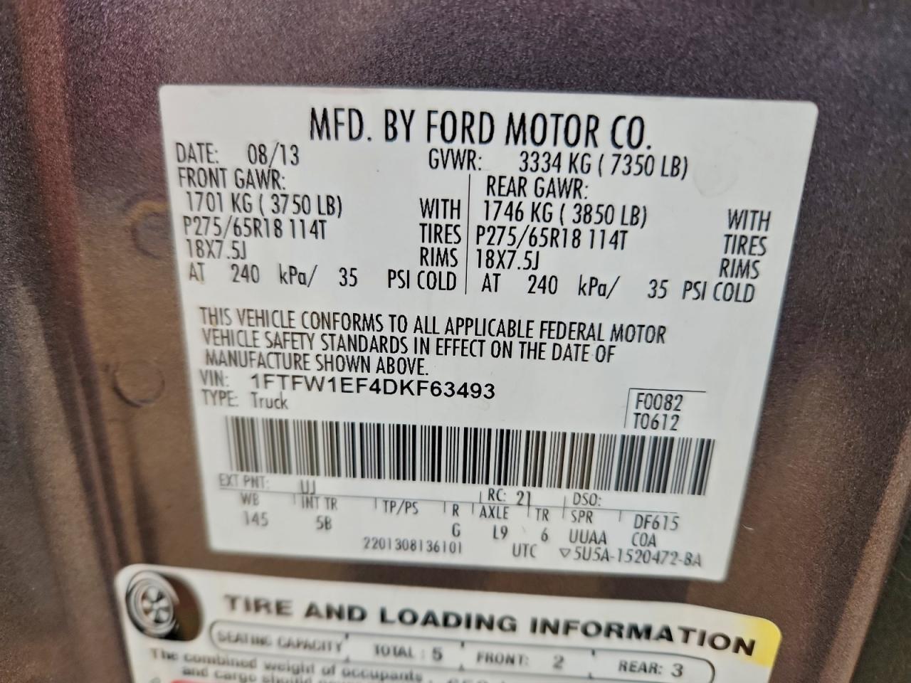 2013 FORD F-150