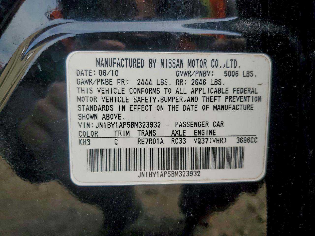 2011 INFINITI M37