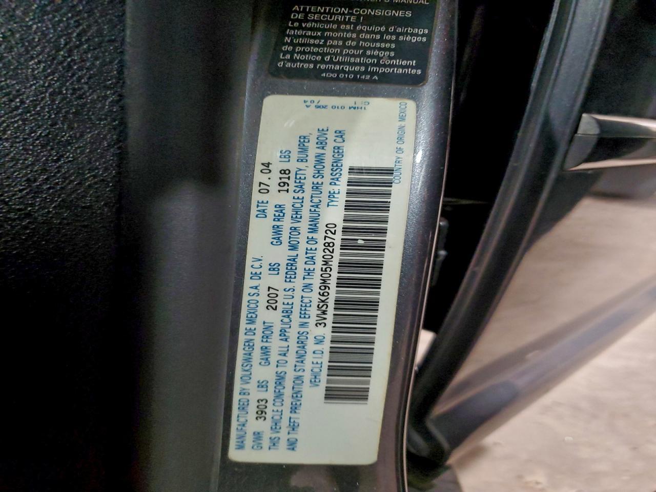 2005 VOLKSWAGEN JETTA