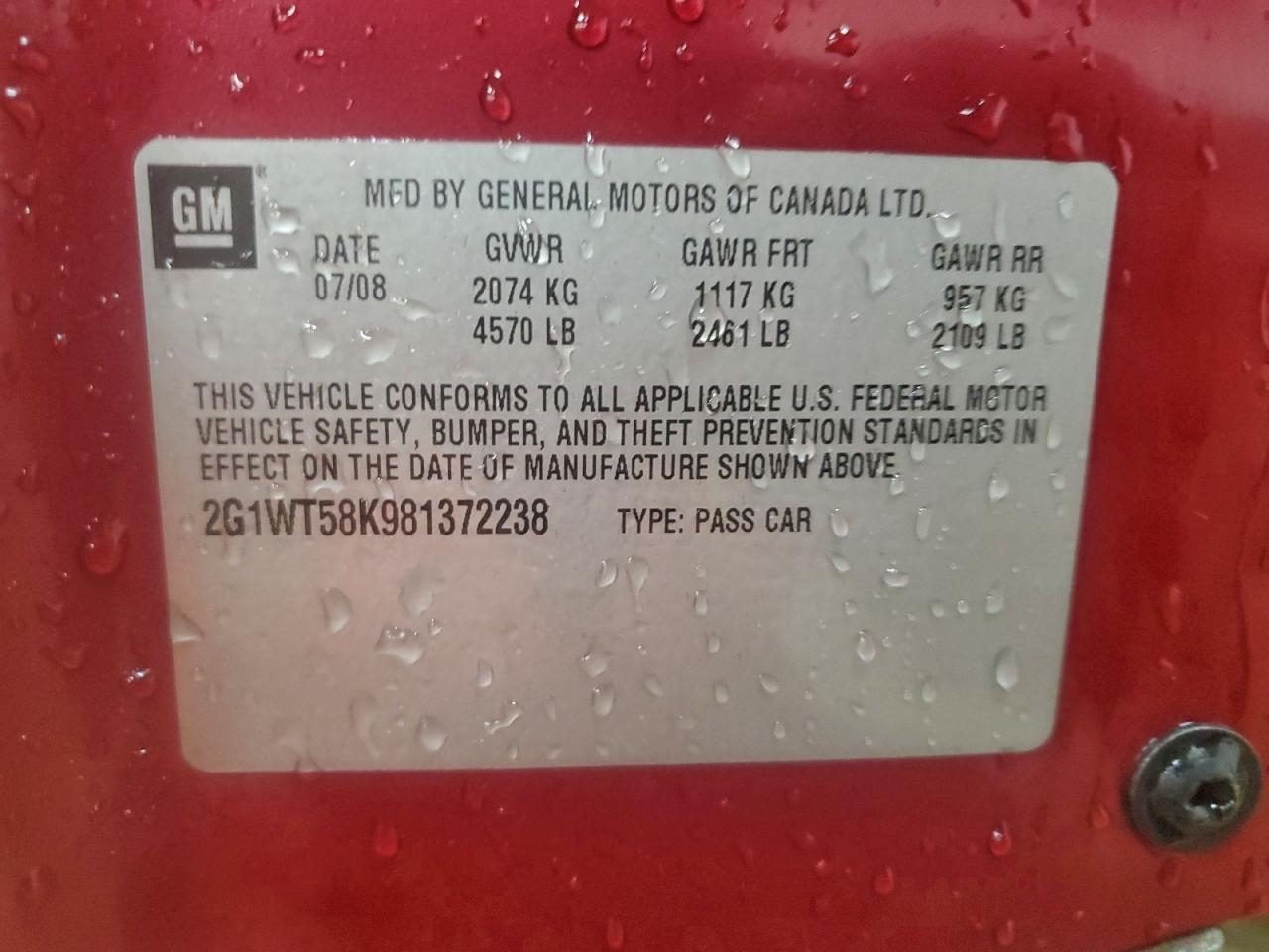 2008 CHEVROLET IMPALA