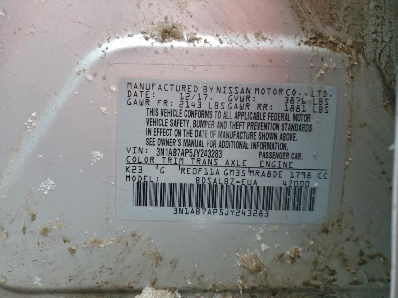 2018 NISSAN SENTRA