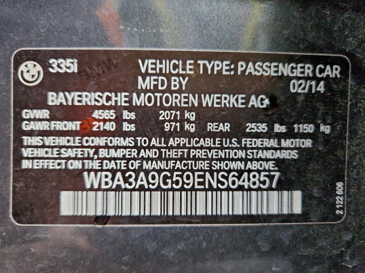 2014 BMW 3 SERIES