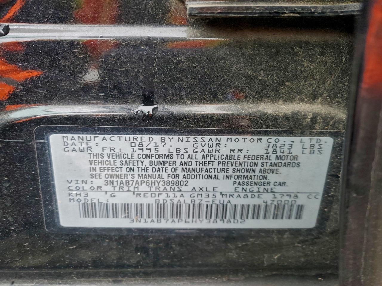 2017 NISSAN SENTRA
