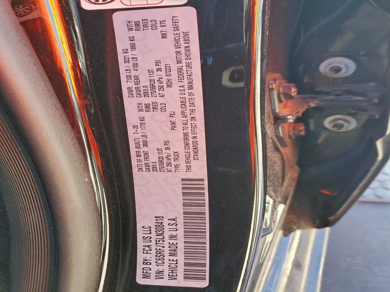 2020 RAM 1500