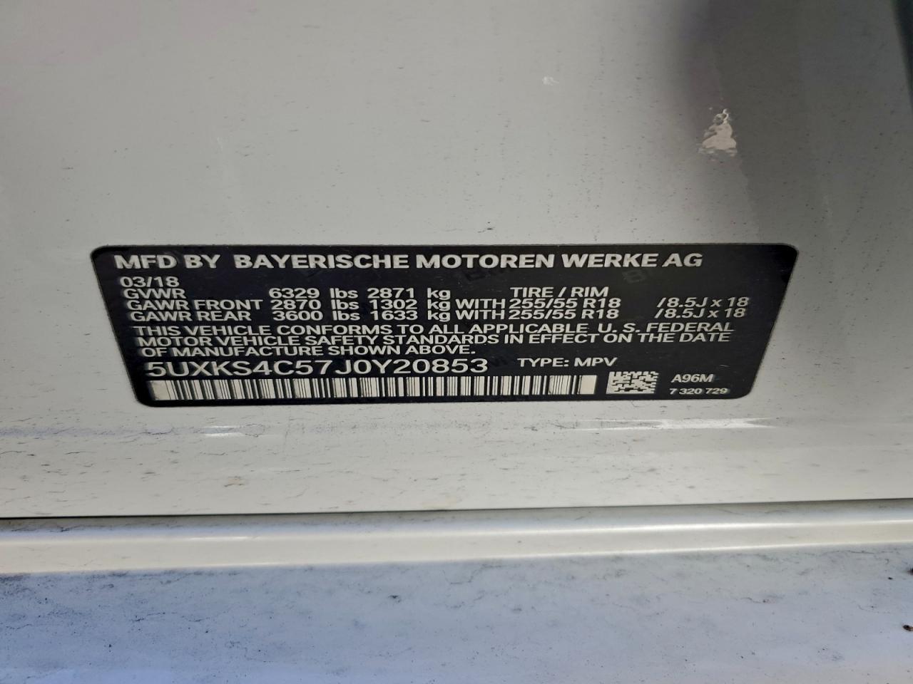 2018 BMW X5