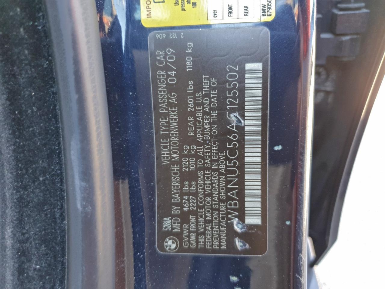 2010 BMW 5 series