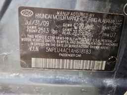 2010 HYUNDAI SONATA