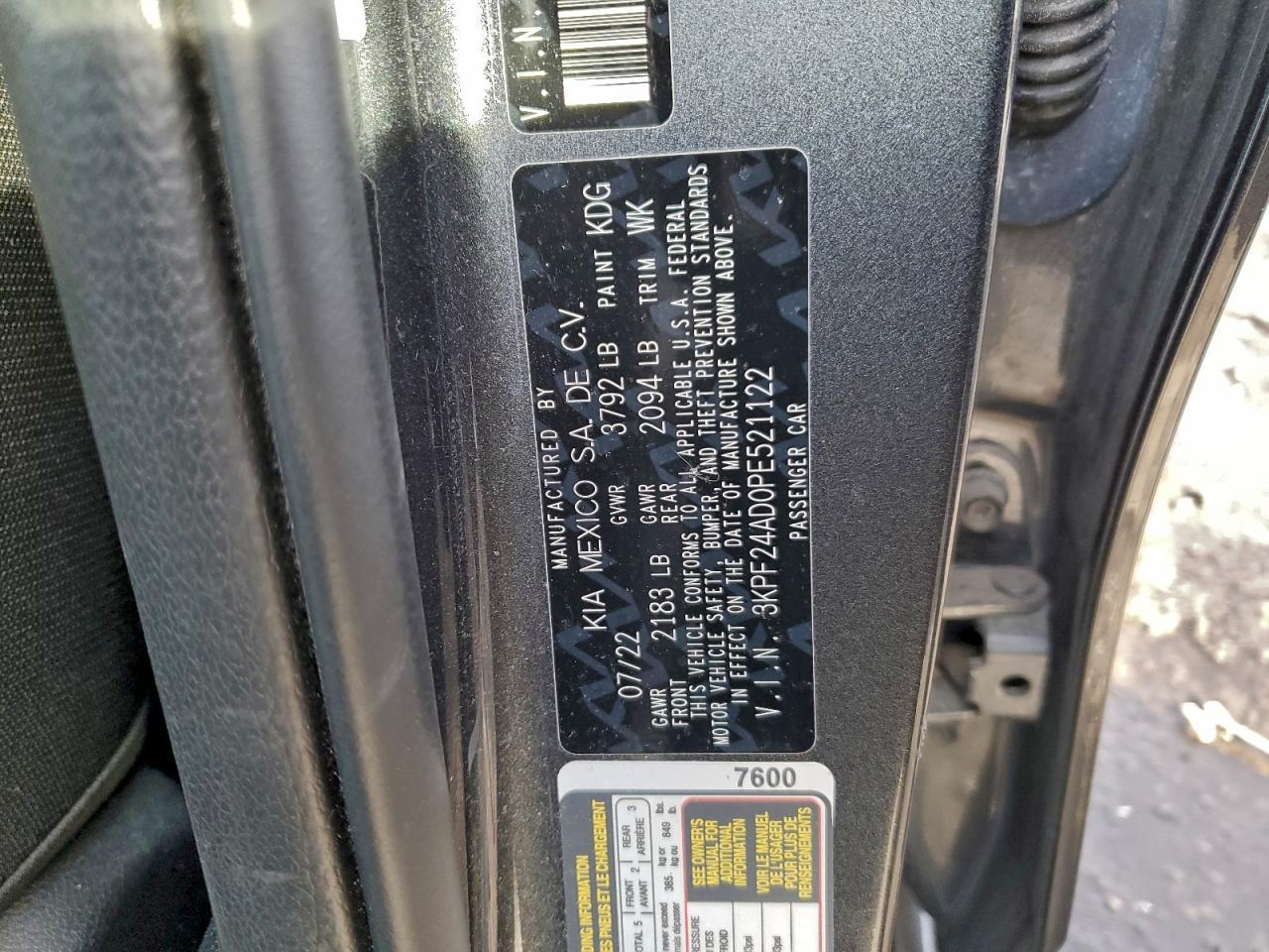 2023 KIA FORTE