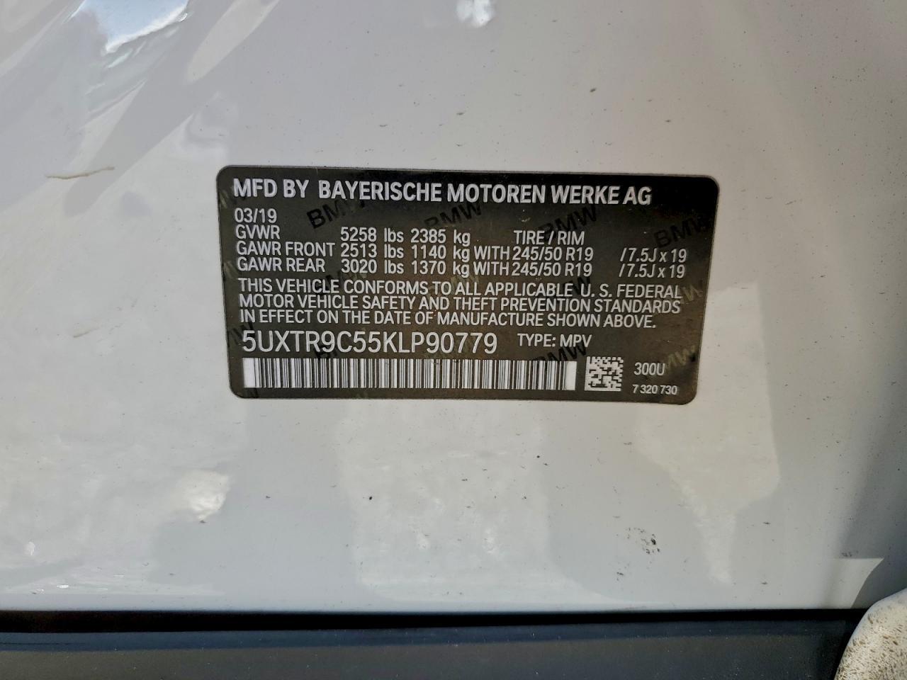 2019 BMW X3