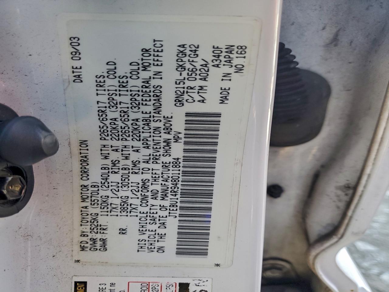 2004 TOYOTA 4Runner