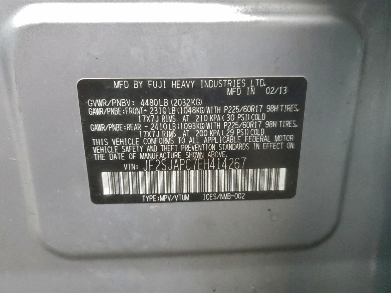 2014 SUBARU FORESTER