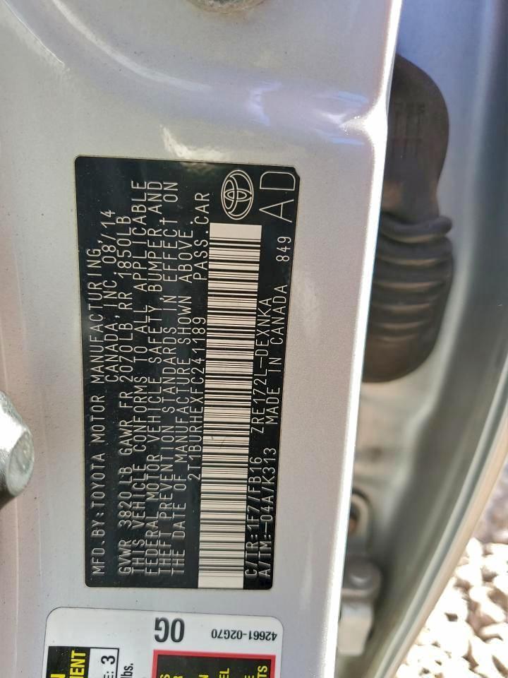 2015 TOYOTA COROLLA