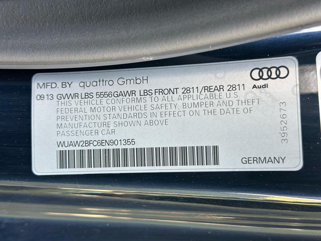 2014 AUDI RS7
