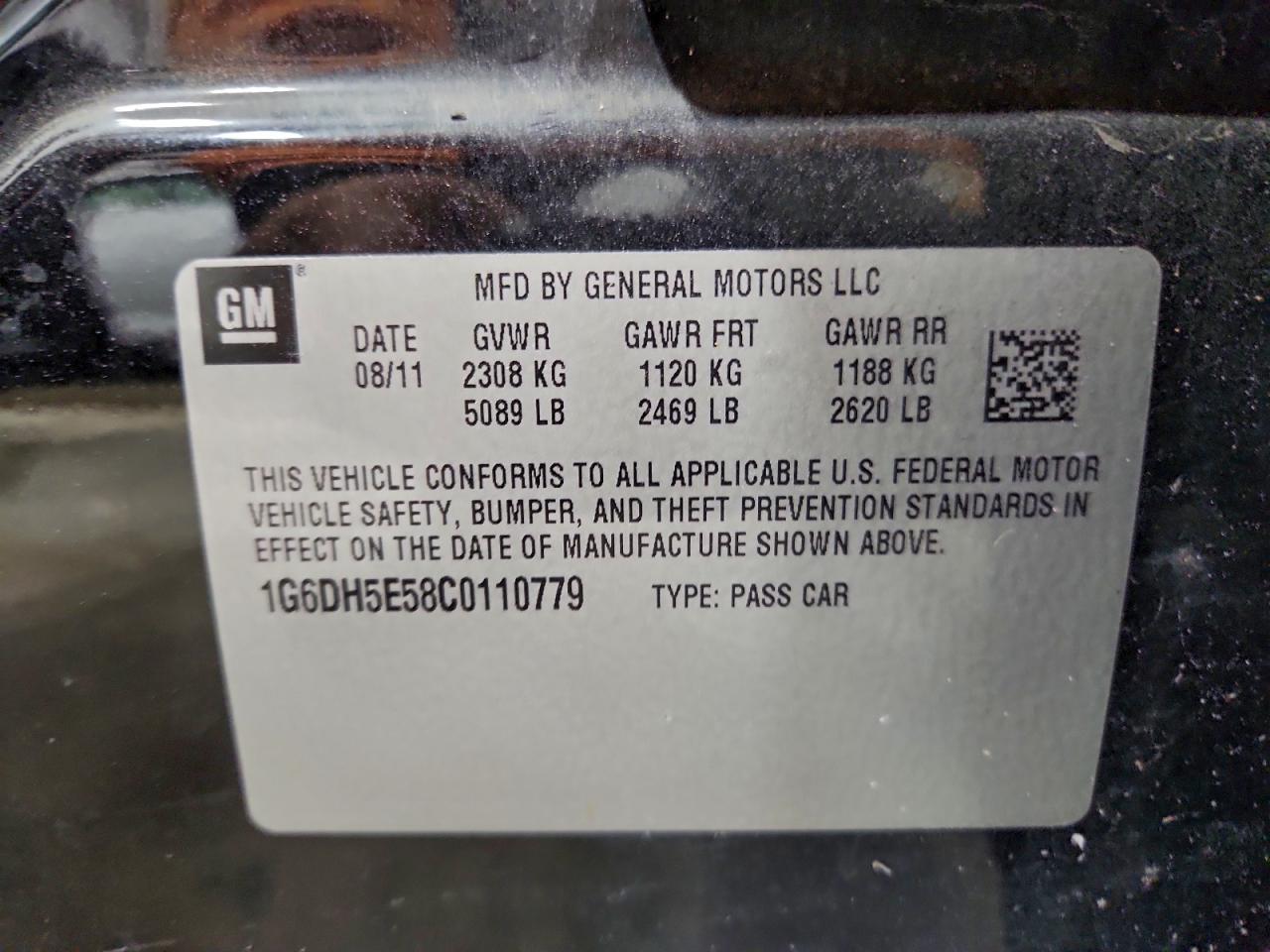 2012 CADILLAC CTS