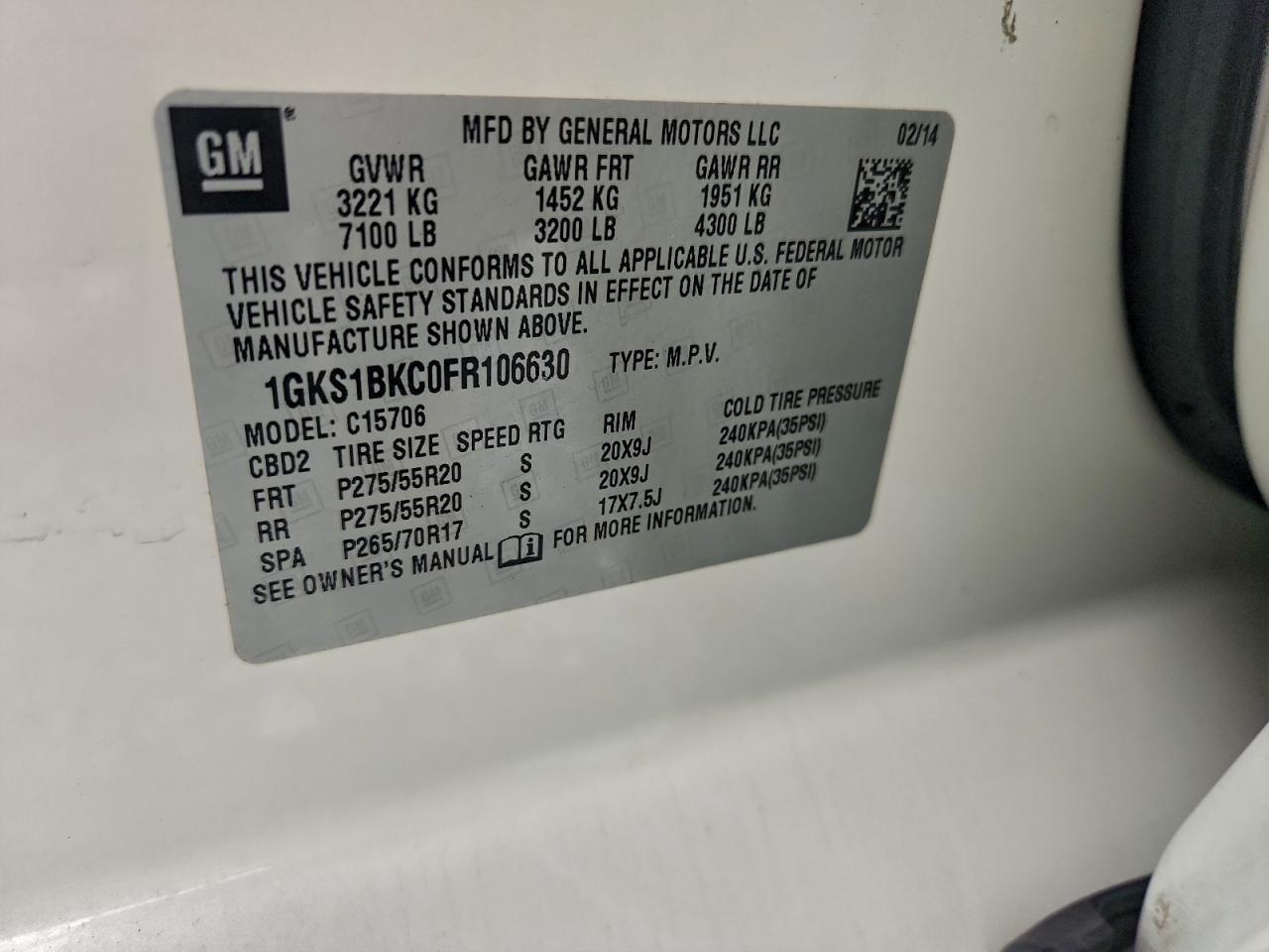 2015 GMC Yukon