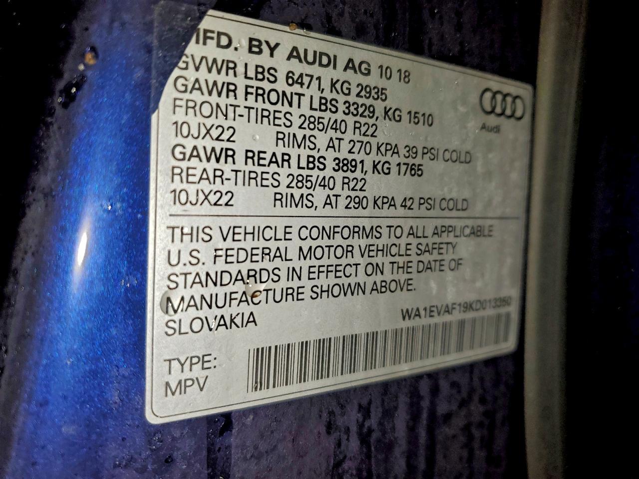 2019 AUDI Q8