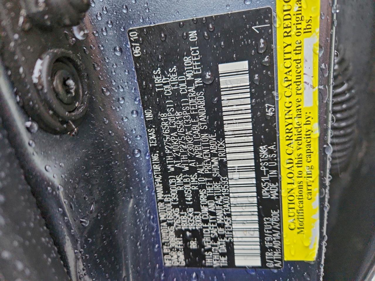 2010 TOYOTA TUNDRA