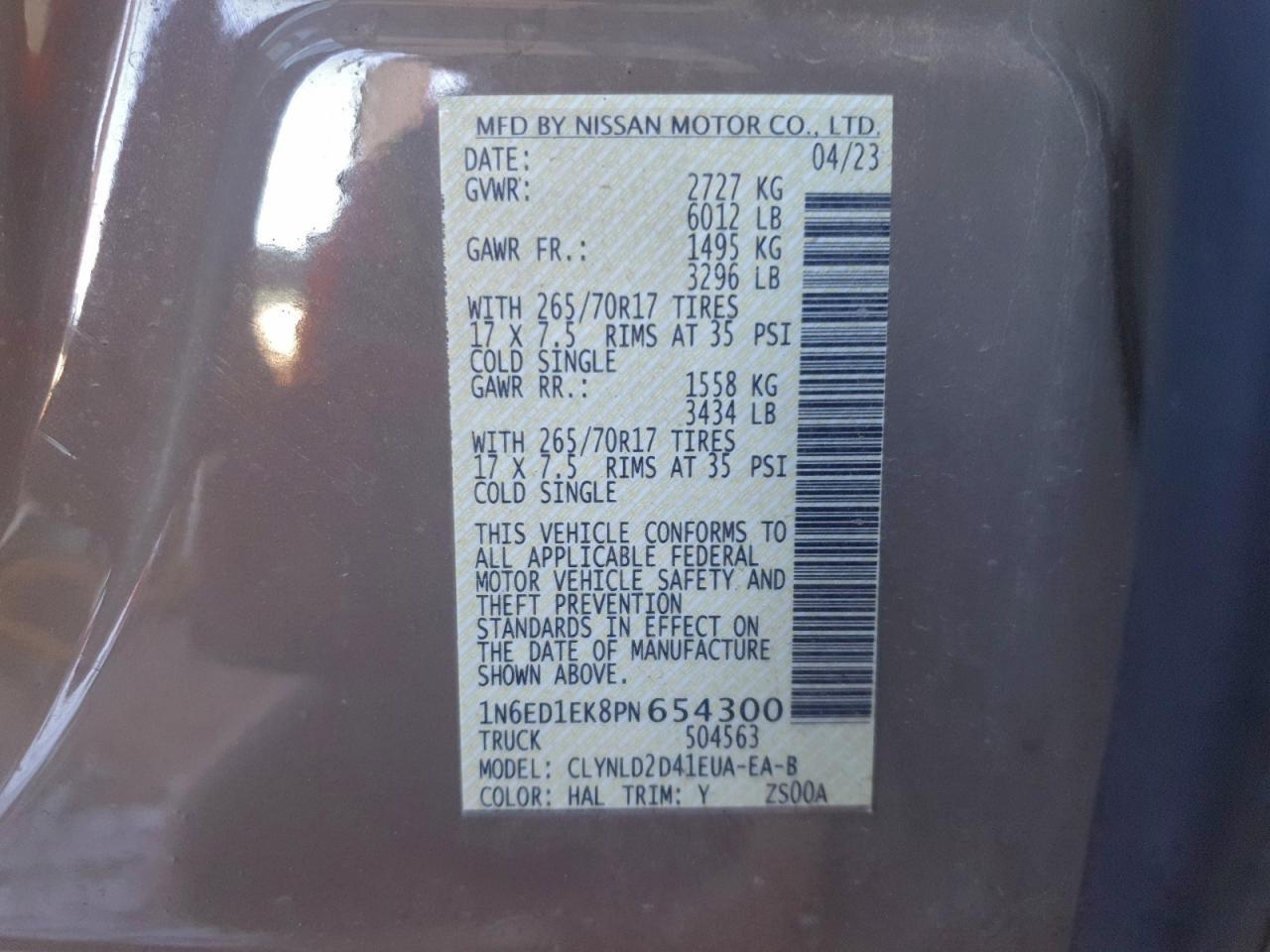 2023 NISSAN Frontier